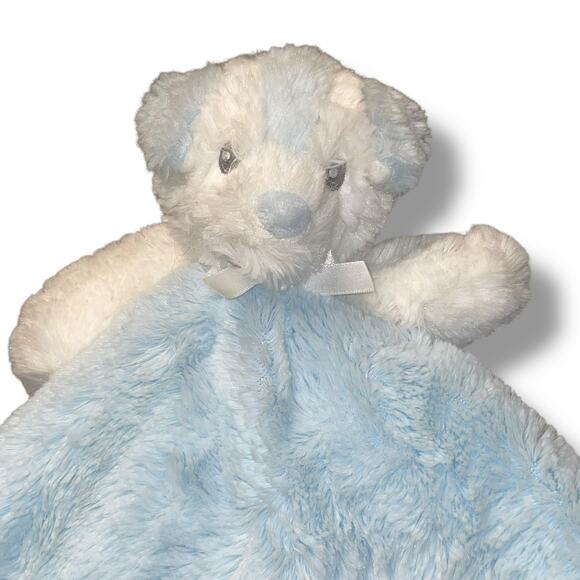 Blankets & Beyond Lovey Bear Rosette Swirls Security Blanket Plush Shower 15" - Picture 11 of 12